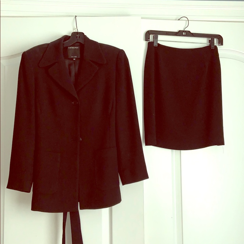 Black suit jacket with skirt